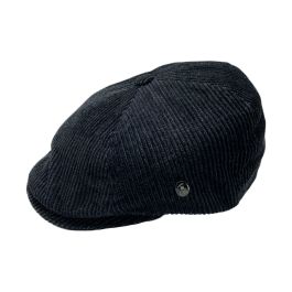 Slim Newsboy Relax Cap – Navy Corduroy by City Sport.