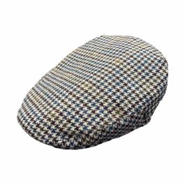 Tweed Tower Ivy Cap - Grey Houndstooth by City Sport.