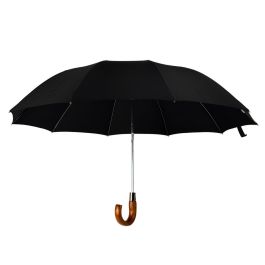 TelescTelescopic Maple Crook Umbrella by Fox (brown)opic Maple Crook Umbrella Brown
