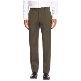 Cashmere and Wool Italian Flannel Comfort-EZE Trouser by Ballin. (loden)