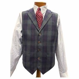 Dean Vest in Holiday Plaid made for Cable Car Clothiers.