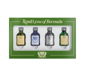 Mini Collection - Modern by Royal Lyme of Bermuda. Four 10ml bottles: Royall Lyme, Royall Muske, Royall Spyce, and Royall BayRhum 57.