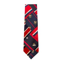 Patchwork Neck Tie-Collegiate