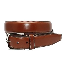 Burnished Tumbled Leather Belt – Tan by Torino Leather.