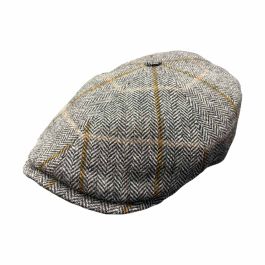 Slim Newsboy Relax Cap - Brown Tweed by City Sport.