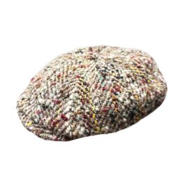 Wool Napoli Slim Newsboy Cap - Brown by Alfonso D'Este