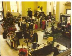 interior view of Cable Car Clothiers in San Francisco