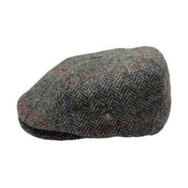 Slim Newsboy Relax Cap - Grey Tweed by City Sport.