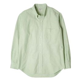 Vintage Ivy Oxford Shirt – Green by Kamakura Shirts. (green)