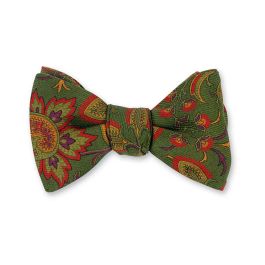 Alexander Floral Bow Tie (green)