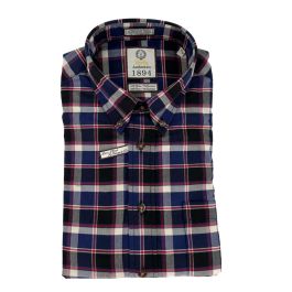 Button Down Shirt – Navy Plaid by Viyella.