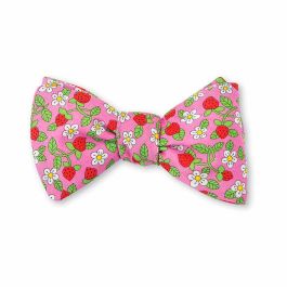 Liberty London Strawberries & Cream Bow Tie