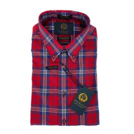 Button Down Shirt – Red Plaid by Viyella.