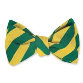 Bar Stripes - Gold Bow Tie