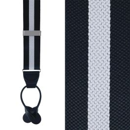 Button End – Nylon Striped by Trafalgar. (detail)