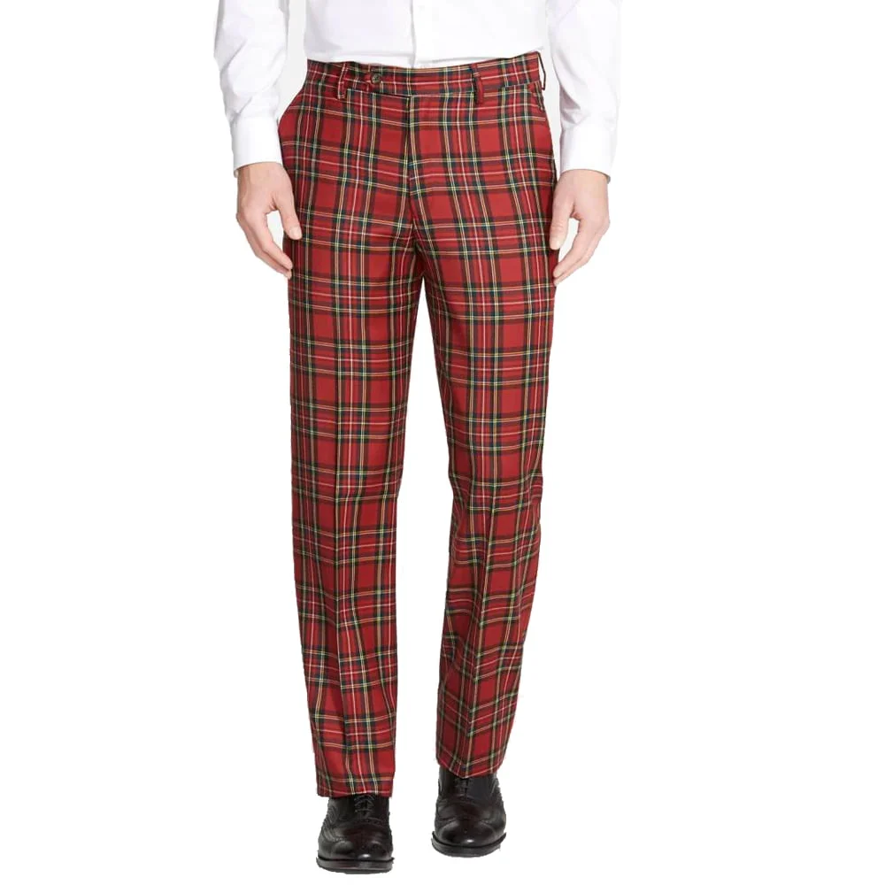 FRED PERRY Tartan Trouser Mens Black Slim Wool Blend Trousers 2-Sizes BNWT  R£125 | eBay