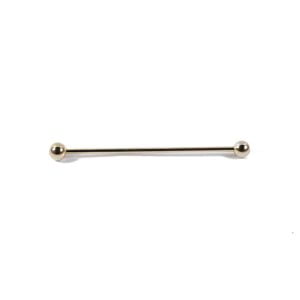 Collar Pin - Gold Dumbbell from Cable Car Clothiers.