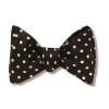 Windsor Dots Black Bow Tie