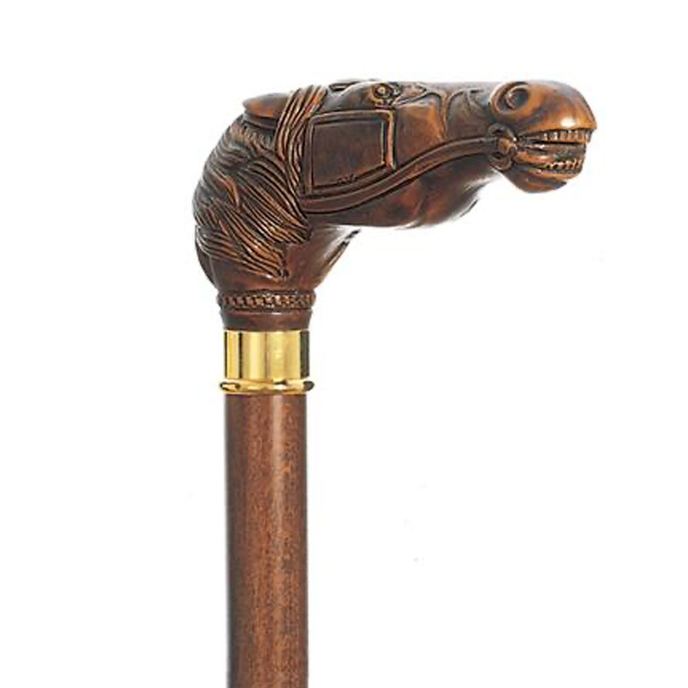 Classic Canes Horse with Bridle Collectors Cane