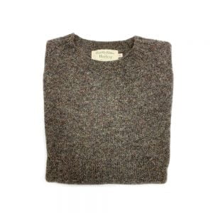 Shetland Crewneck Sweater – Smoulder by Harley of Scotland