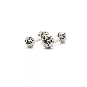 Collar Company Silver Knot Cufflinks