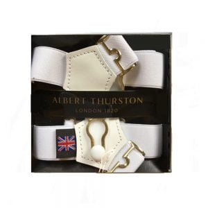 Sock Suspenders - White by Albert Thurston