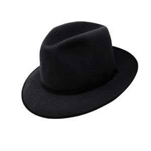 Alessandria Wide Brim Fedora - Black by Borsalino.