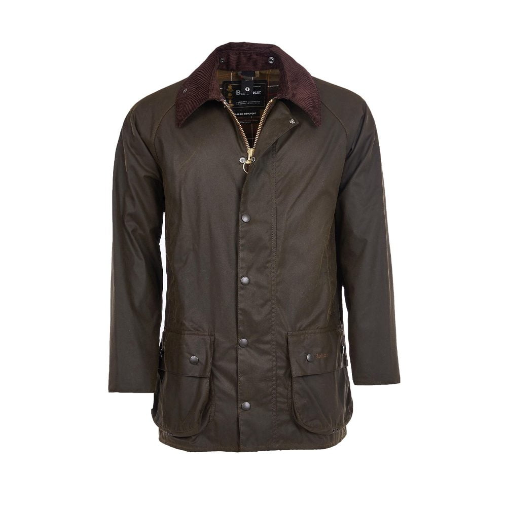 Classic Beaufort Wax Jacket -Olive by Barbour.