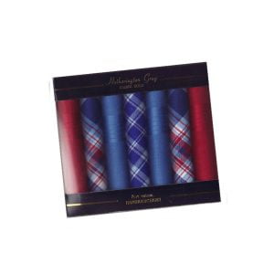 Handkerchiefs - Navy Tartan Collection