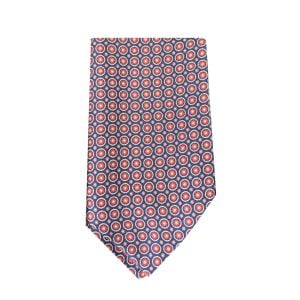 Filmore Medallion Silk Ascot – Blue from Cable Car Clothiers
