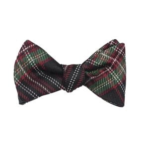 Tartan Bow Tie - Holiday Black