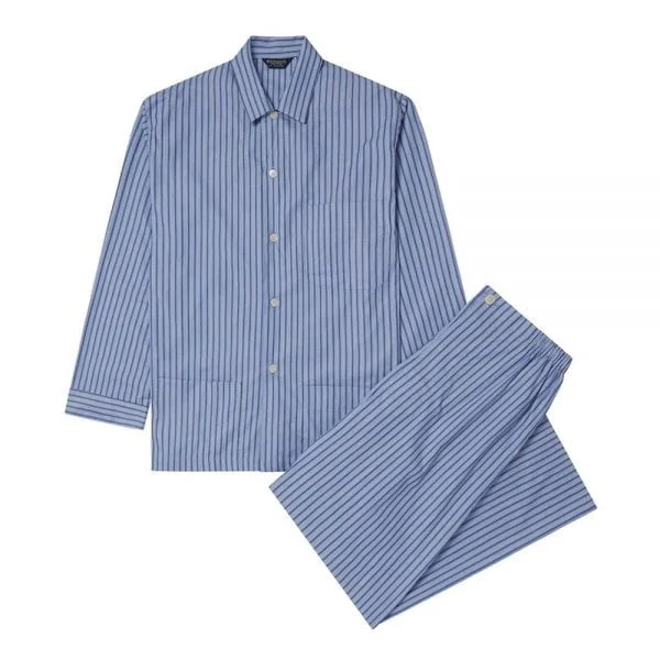 Cotton Pajamas – Blue Striped