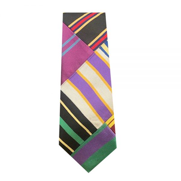 Patchwork Neck Tie-Stripes 2