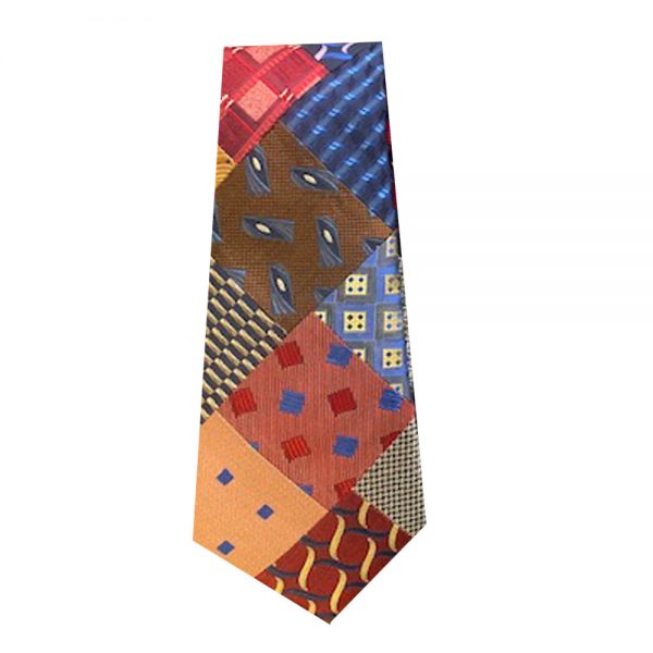 Silk Patchwork Necktie - Multi 1.