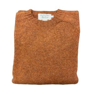 Shetland Crewneck Sweater – Sienna by Harley of Scotland