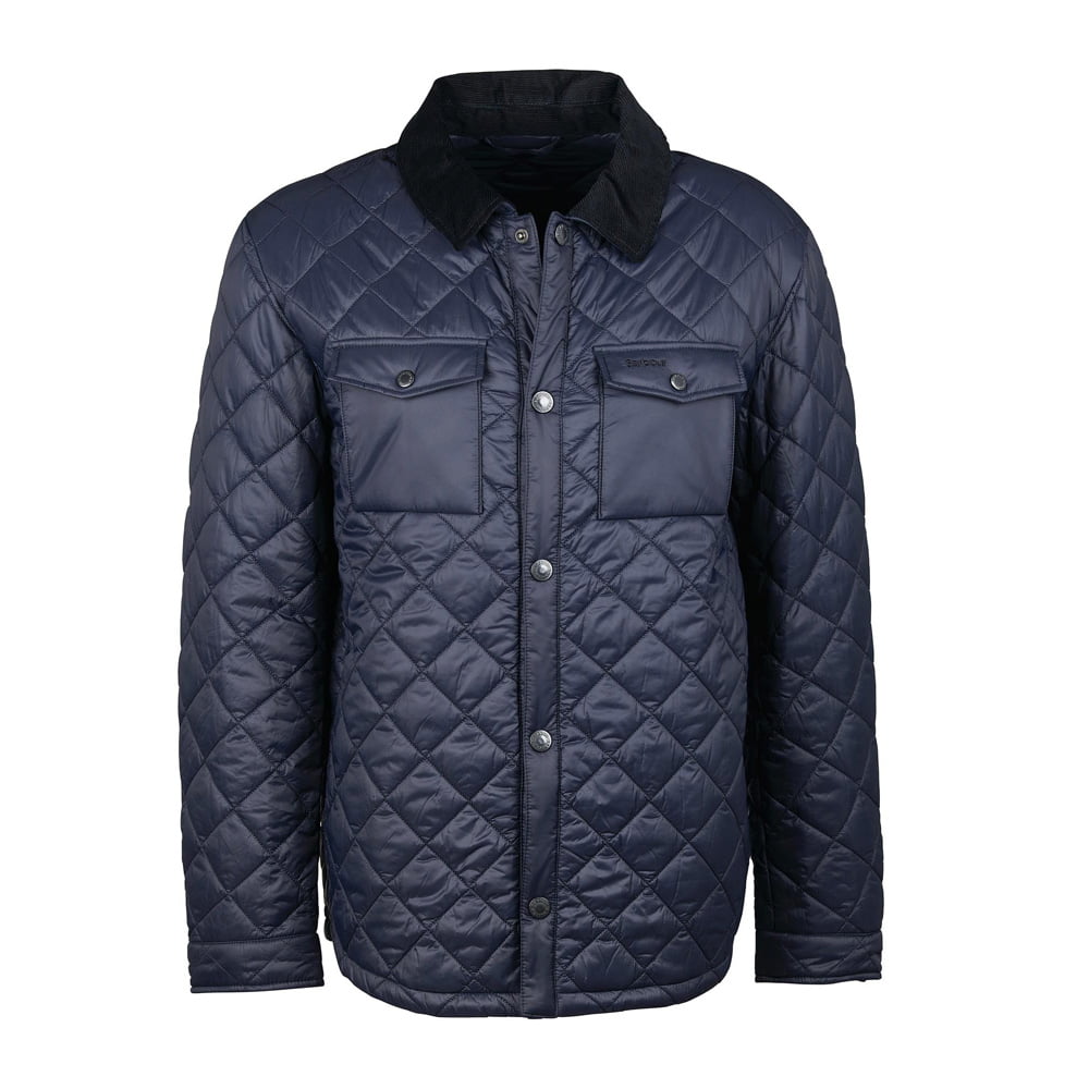 Shirt Quilt Jacket - Navy by Barbour.