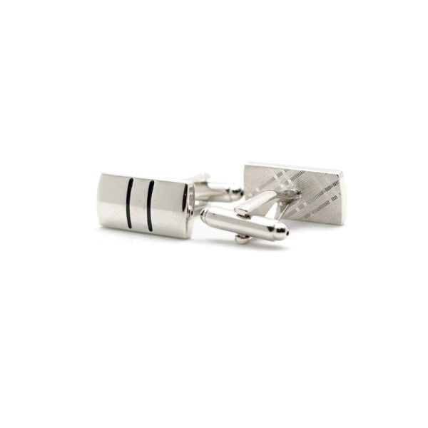 Silver Rectangle Cufflinks from Cable Car Clothiers.