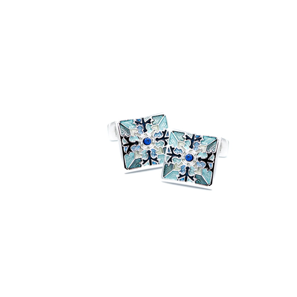 Blue Mosaic Cufflinks Cufflinks from Cable Car Clothiers