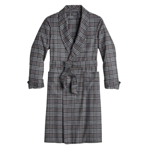 Whisperwool Robe – Black/White Plaid by Pendleton