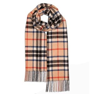 Oversized Lambswool Scarf – Camel Thomson by Gloverall.