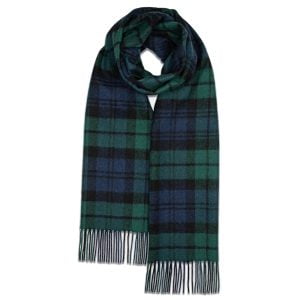 Oversized Lambswool Scarf – Black Watch by Gloverall