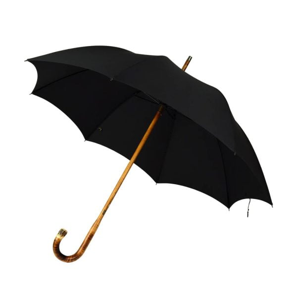 Maple/Stag Nose Solid Stick Umbrella - Scorched