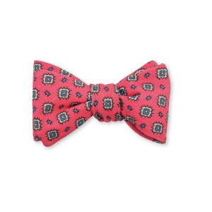 Amberly Medallion Bow Tie - Pink