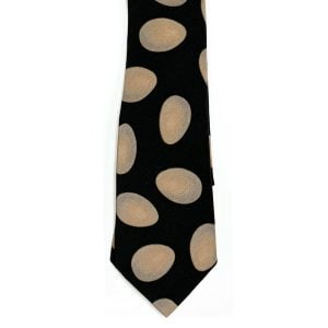 Silk Necktie – Eggs on Black from Cable Car Clothiers