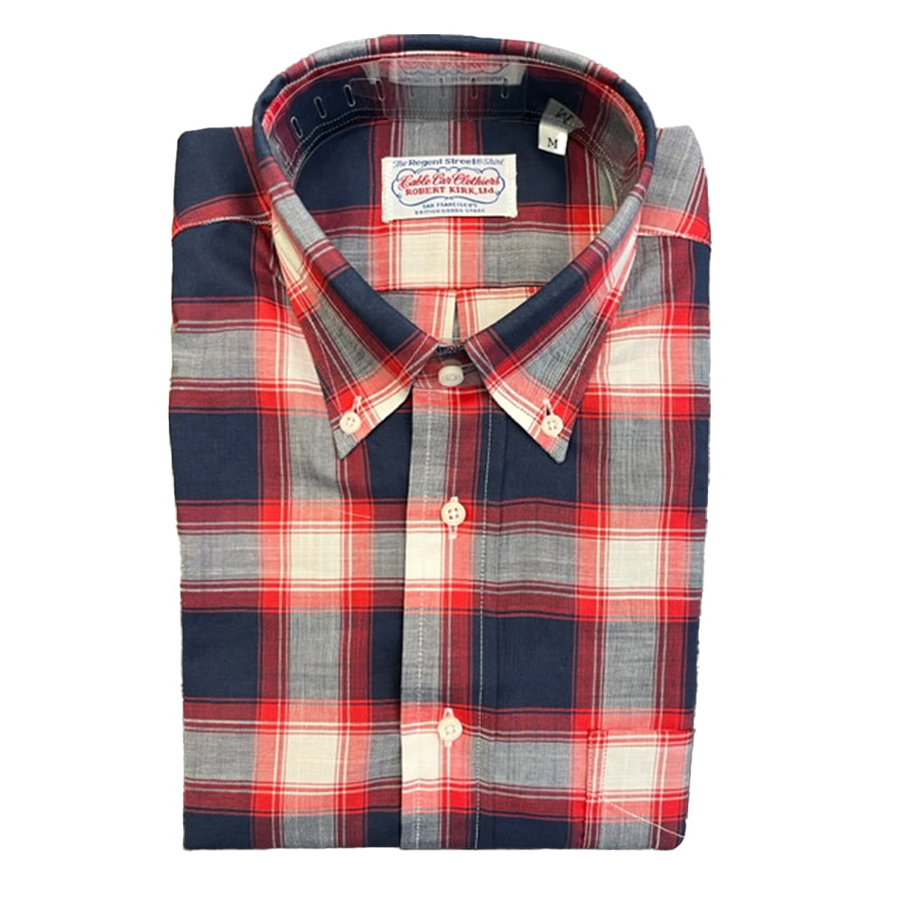 Limited Edition Madras Shirt - Navy/Red