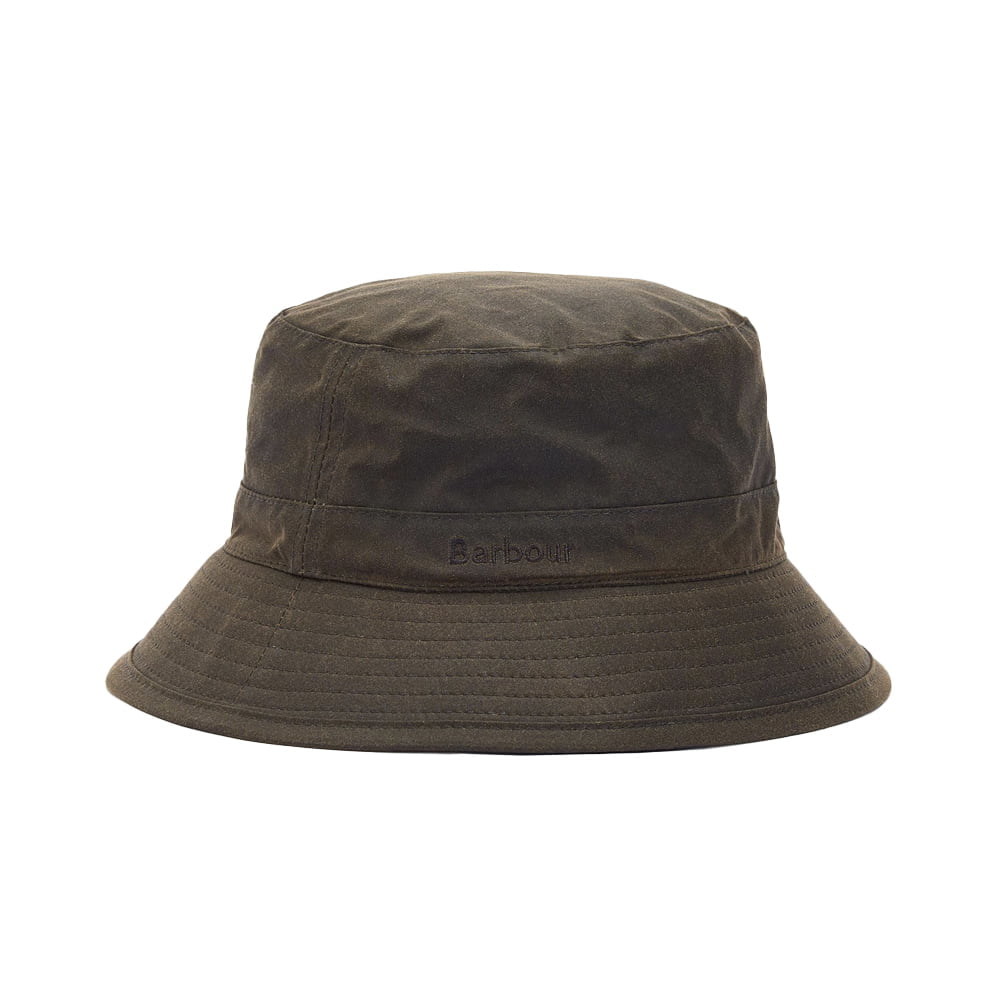 Waxed Bucket Hat – Olive