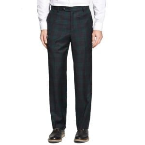 100% Worsted Wool Trousers – Black Watch by Berle.
