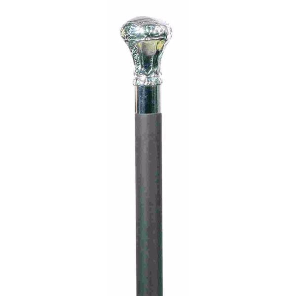 Dress Cane – Embossed Chrome Knob by Classic Canes