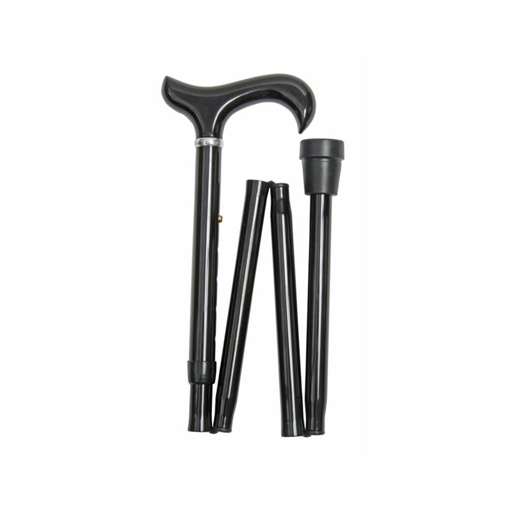 Folding Cane – Extra Long Derby Black