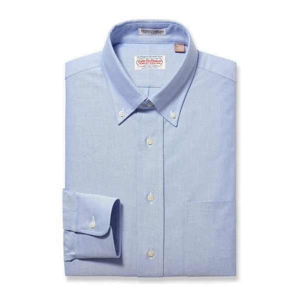 Cable Car Clothiers Button Down Cambridge Oxford Dress Shirt – Blue